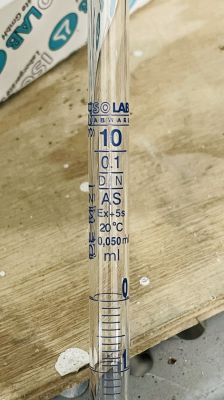 PIPET THỦY TINH VẠCH XANH - CLASS AS -  ISOLAB - 021.01 - 021.05