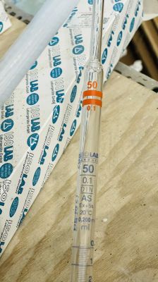 PIPET THỦY TINH VẠCH XANH - CLASS AS -  ISOLAB - 021.01 - 021.05