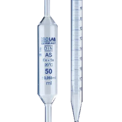 PIPET THỦY TINH VẠCH XANH - CLASS AS -  ISOLAB - 021.01 - 021.05